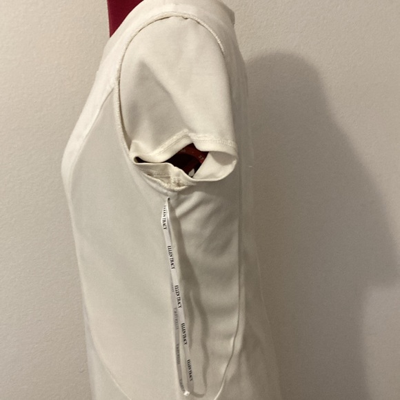 ELLEN TRACY SZ 4 Elegant fully lined Ivory/white Dress with Black beaded accent - Picture 10 of 16